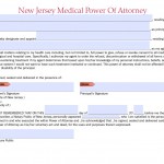 New Jersey Durable Medical Power of Attorney Form