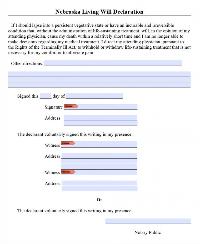 free-nebraska-living-will-declaration-form-pdf-word-eforms-vrogue